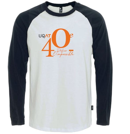 LE T-SHIRT MANCHES LONGUES RAGLAN noir et blanc