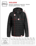 Manteau matelassé à capuchon – femme