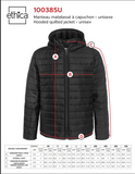 Manteau matelassé à capuchon – homme